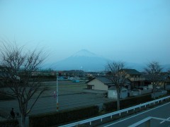 道の駅富士からの富士山